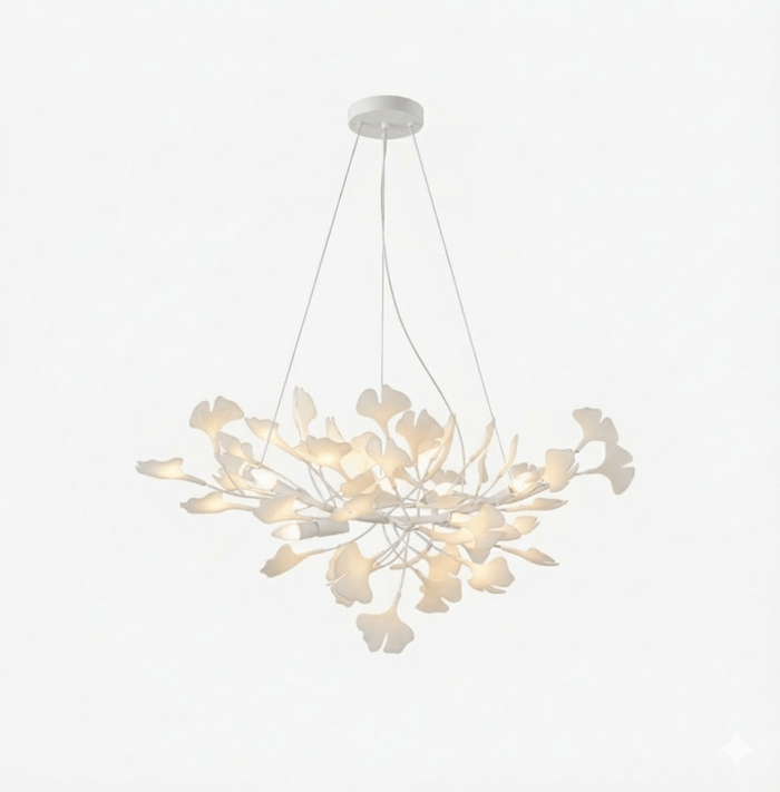White Lampbody + White Leaves