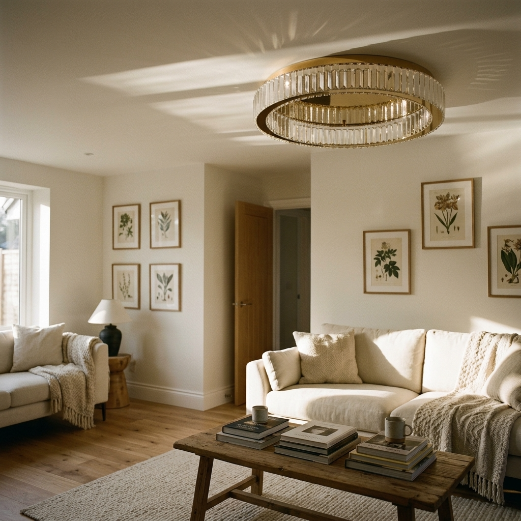 Eclipse Crystal Ceiling Chandelier
