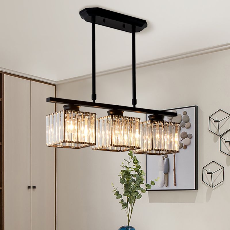 Nira | Modern Nordic Multi-Head Glass Island Pendant Light