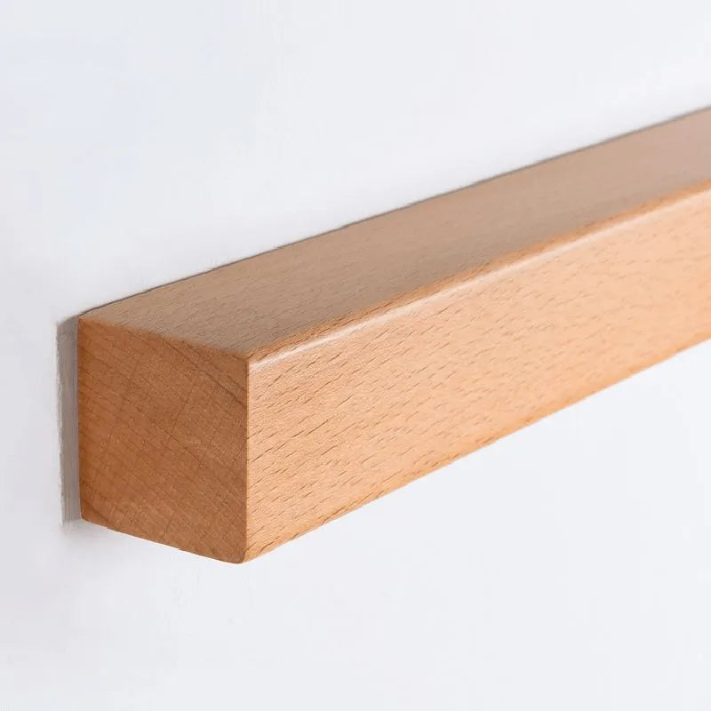 Muto Linear Mirror Wooden Front Vanity Wall Lamp