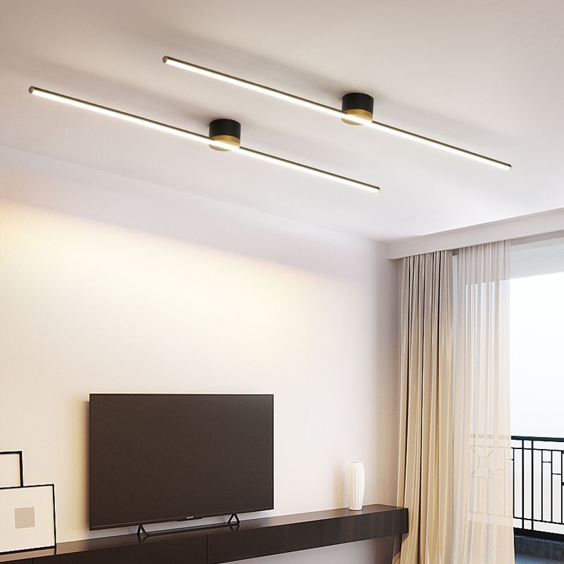 Lisbon Linear Bar Flush Mount Ceiling Light