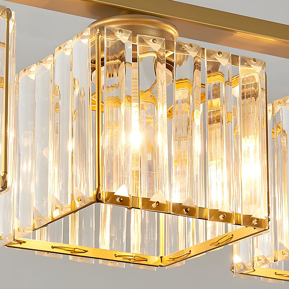 Nira | Modern Nordic Multi-Head Glass Island Pendant Light