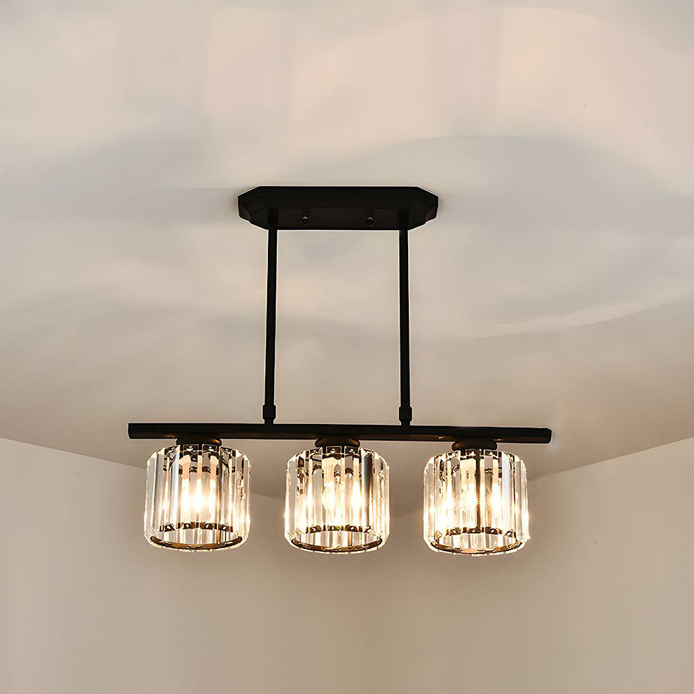 Nira | Modern Nordic Multi-Head Glass Island Pendant Light