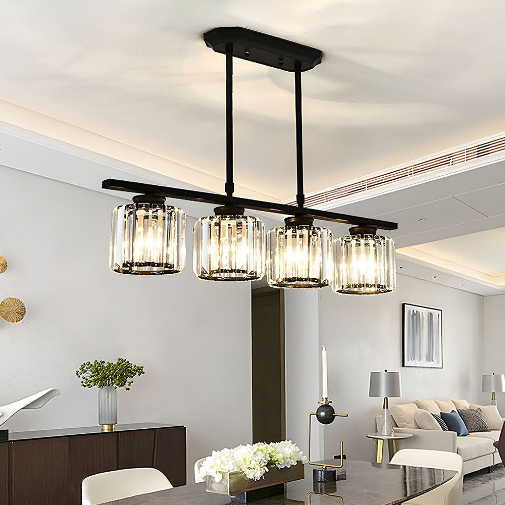 Nira | Modern Nordic Multi-Head Glass Island Pendant Light