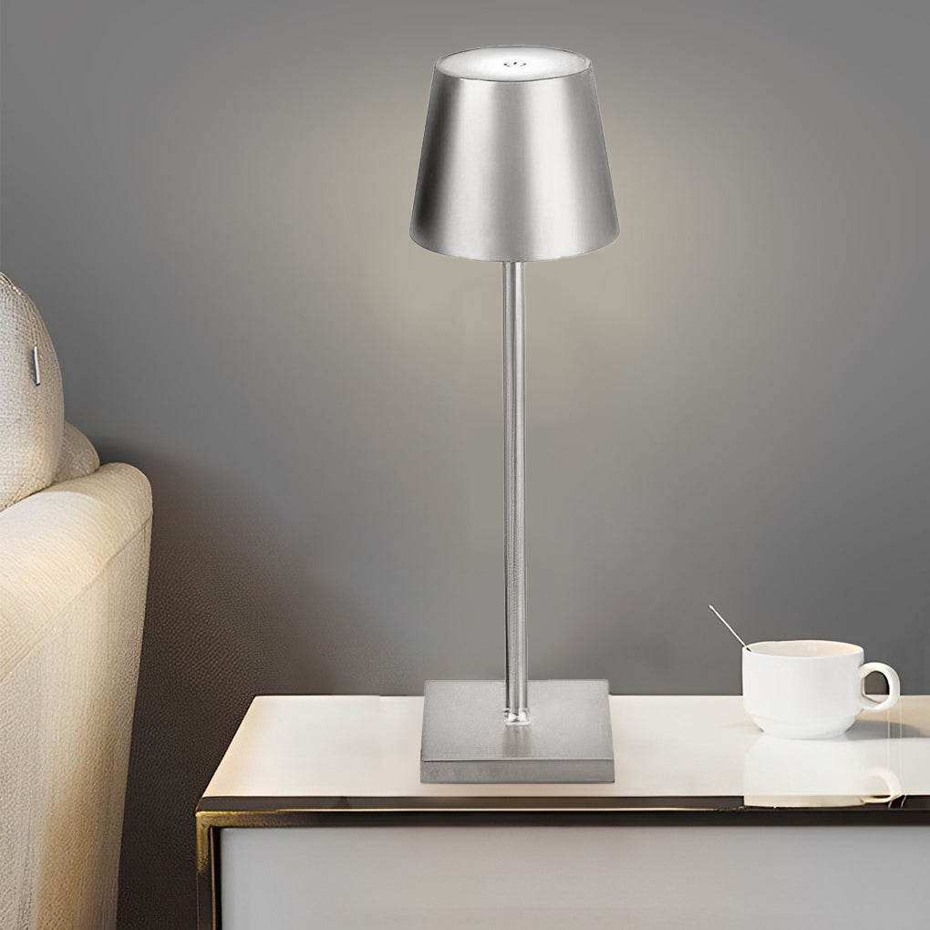 Rechargeable Bistro Table Lamp — Cordless Aluminum Lamp, 6 Colors