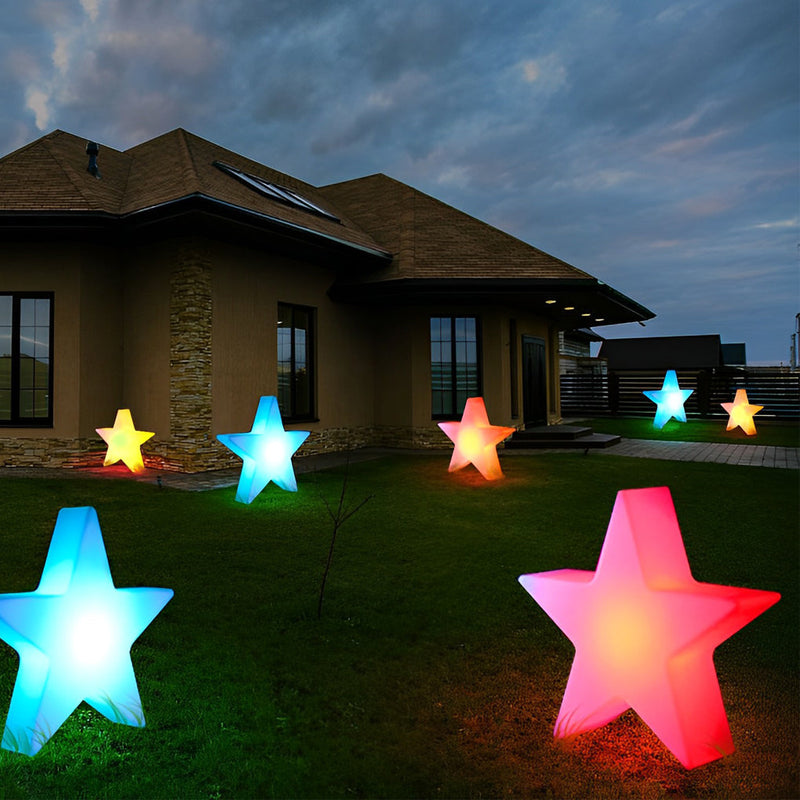 LED Christmas Star Light — Color Changing Outdoor Star Decoration, IP65
