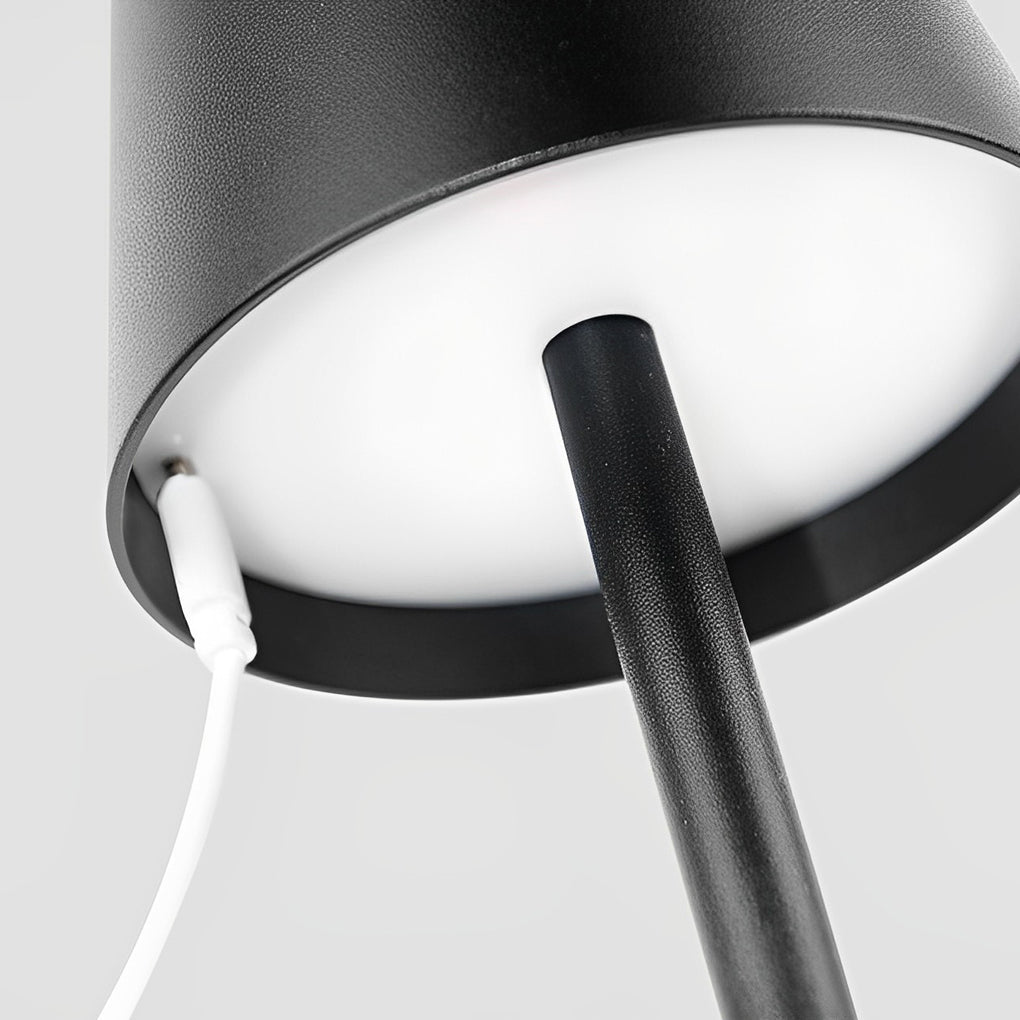 Rechargeable Bistro Table Lamp — Cordless Aluminum Lamp, 6 Colors