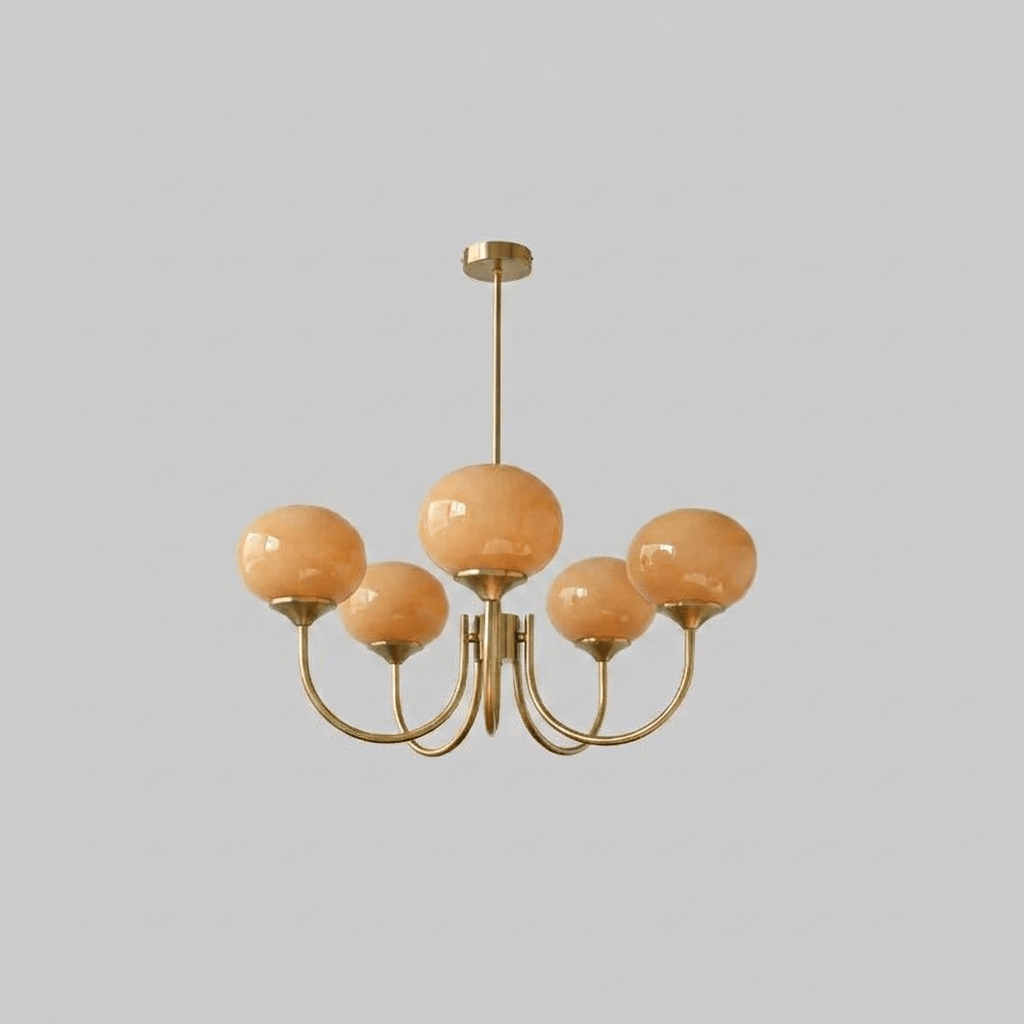 Modern Glass Globe Chandelier