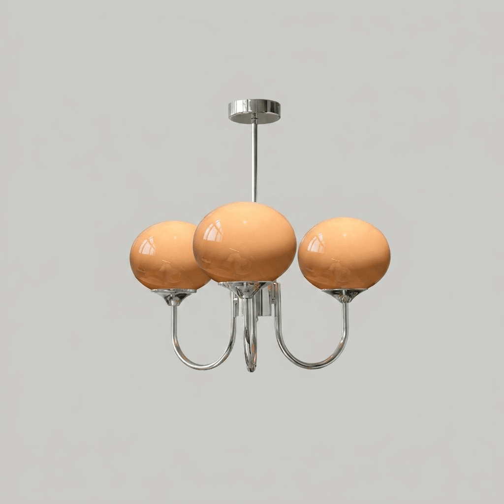 Modern Glass Globe Chandelier
