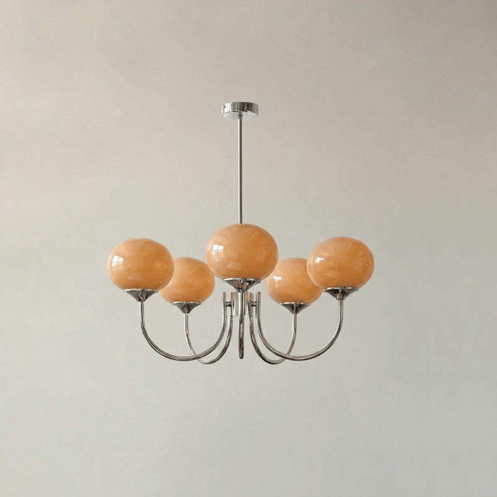 Modern Glass Globe Chandelier