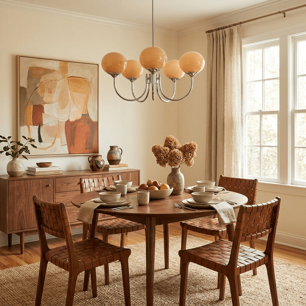 Modern Glass Globe Chandelier