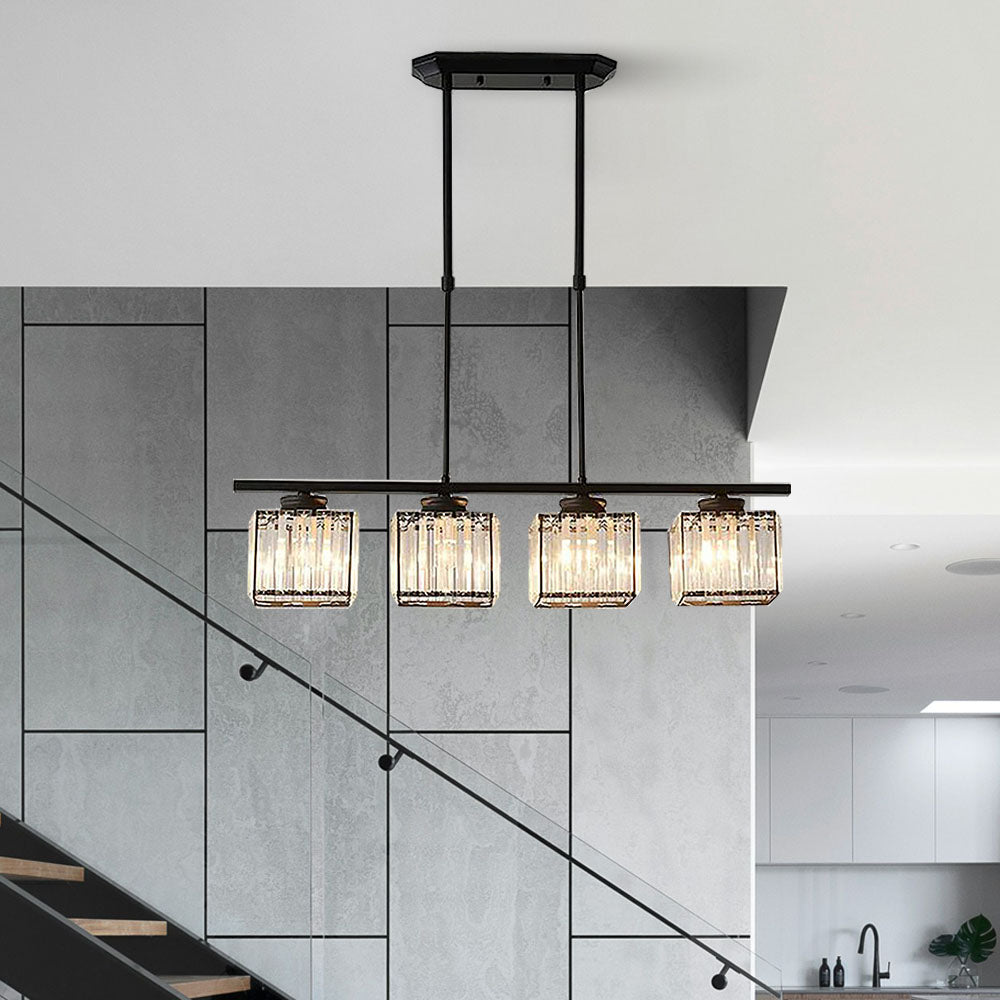 Nira | Modern Nordic Multi-Head Glass Island Pendant Light