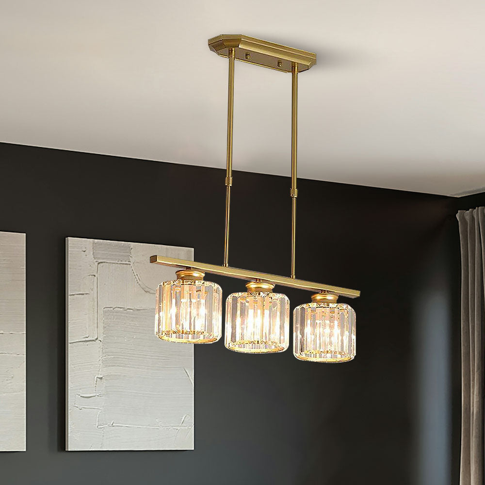 Nira | Modern Nordic Multi-Head Glass Island Pendant Light