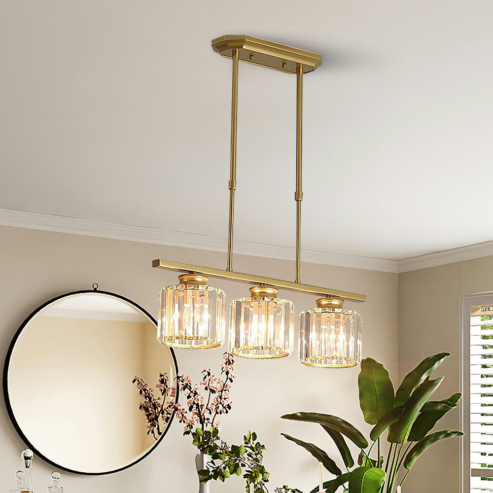 Nira | Modern Nordic Multi-Head Glass Island Pendant Light