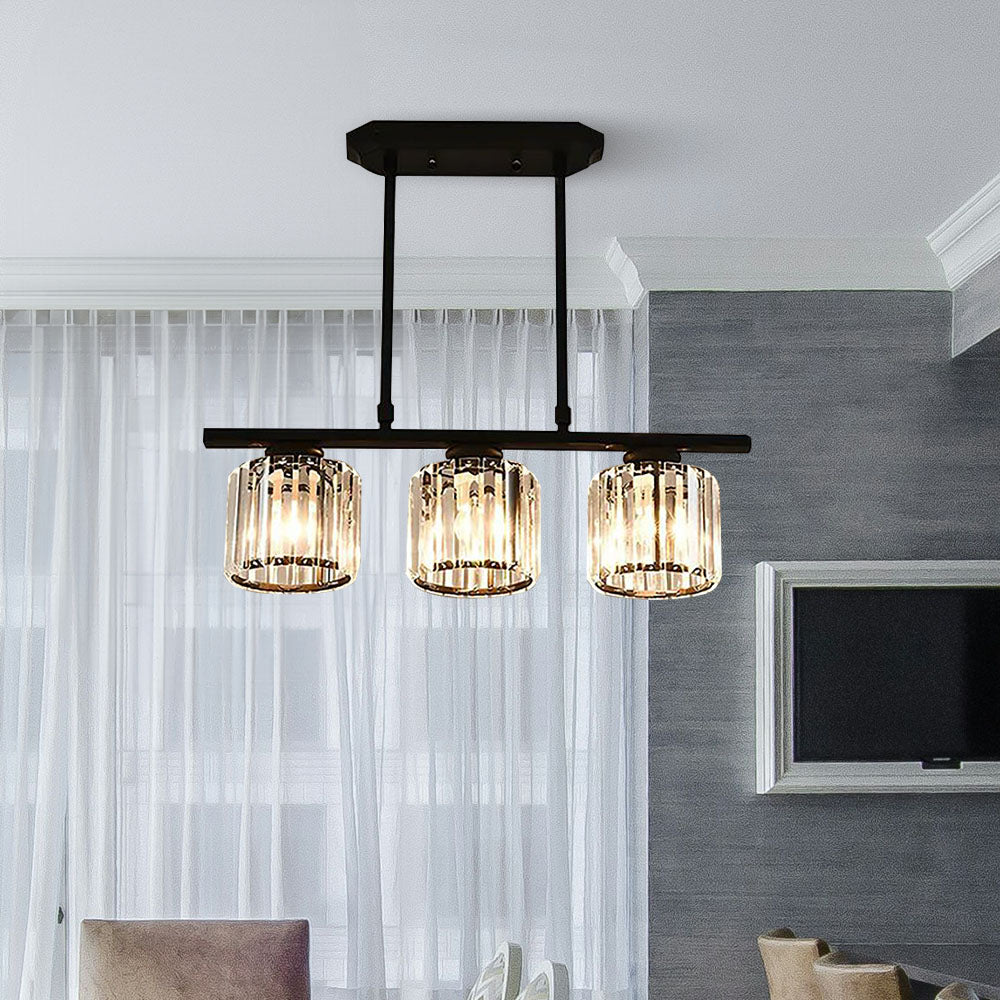 Nira | Modern Nordic Multi-Head Glass Island Pendant Light