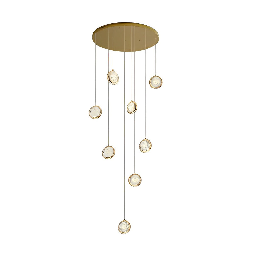 Cascade Crystal Globe Staircase Chandelier