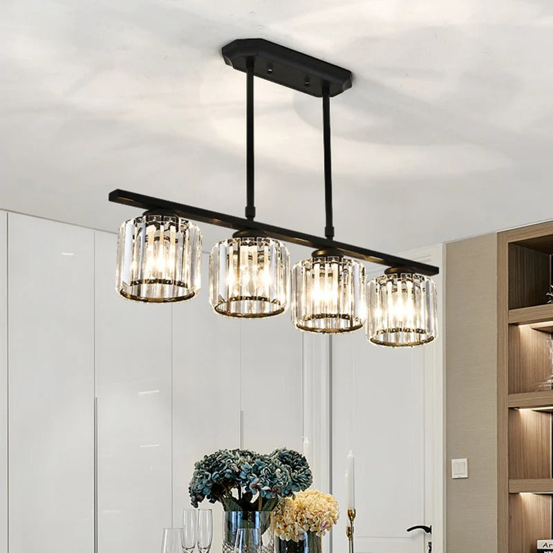 Nira | Modern Nordic Multi-Head Glass Island Pendant Light