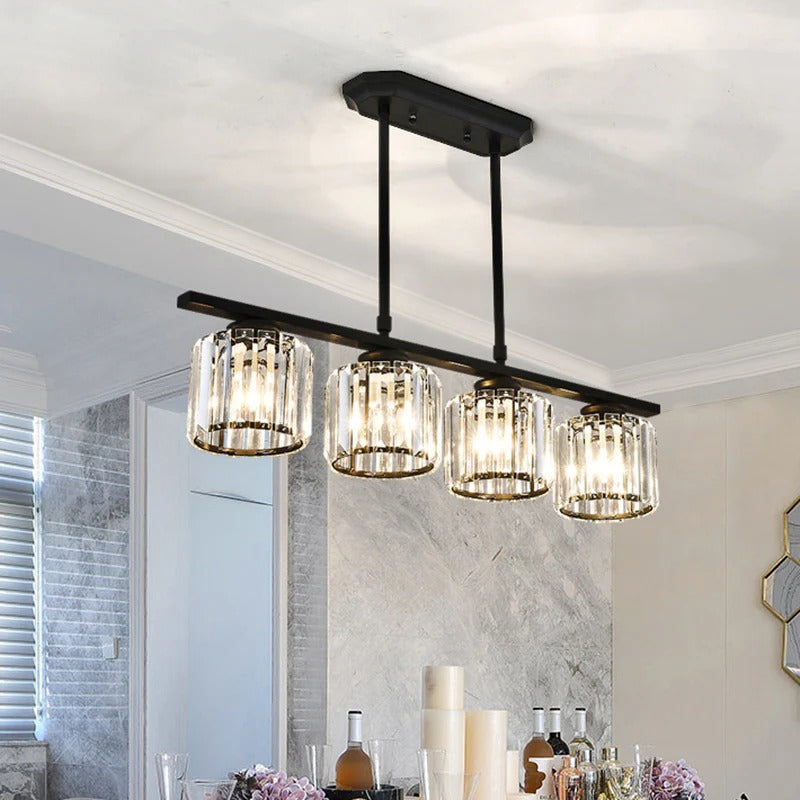 Nira | Modern Nordic Multi-Head Glass Island Pendant Light