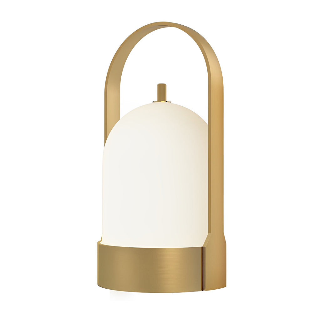 Portable Lantern Table Lamp — Cordless USB Rechargeable, 4-Level Dimming