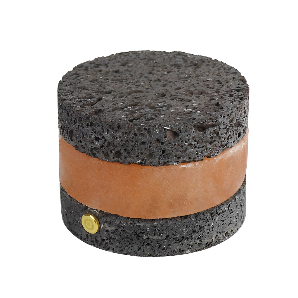 Mini Cordless Table Lamp — Volcanic Stone Texture, Touch Dimmable LED