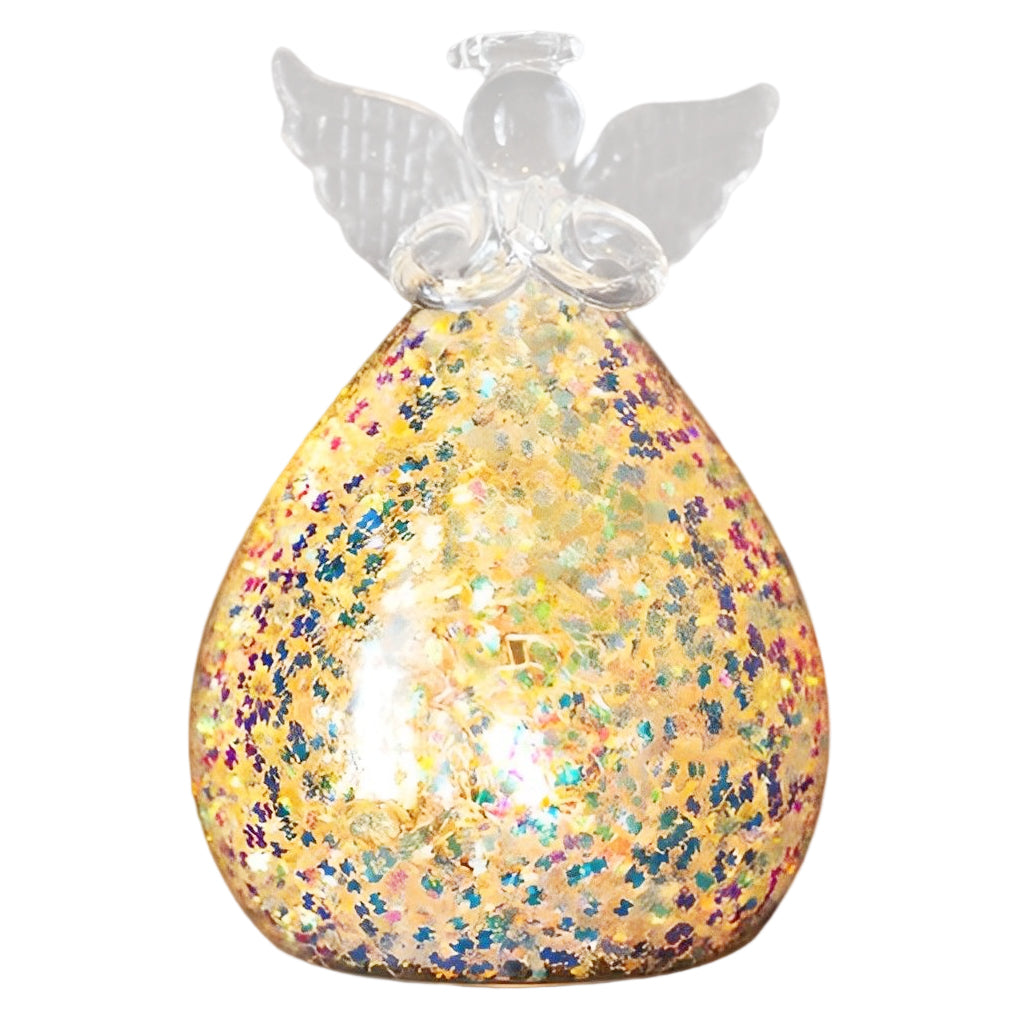 Glass Angel Christmas Light — Battery LED Table Decoration, Sets of 2–6