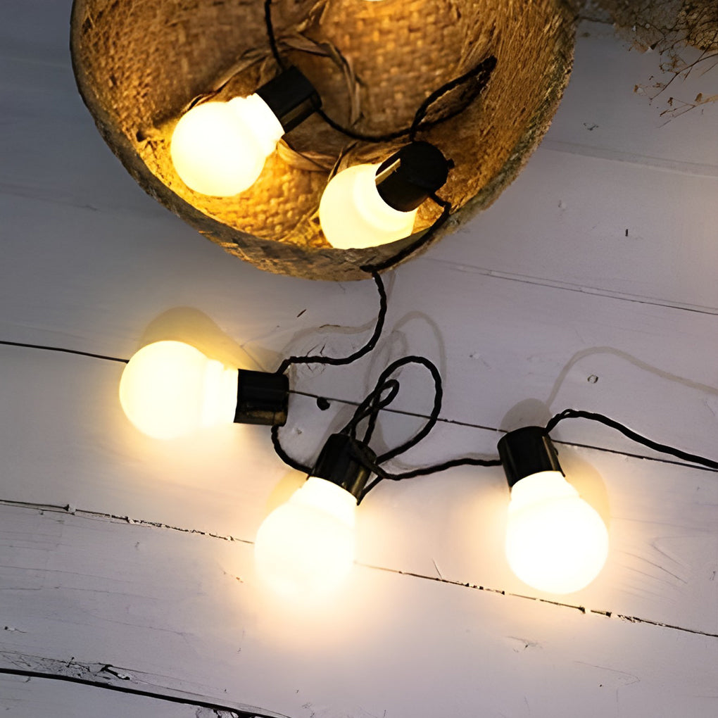 Sunset Solar LED Globe String Lights