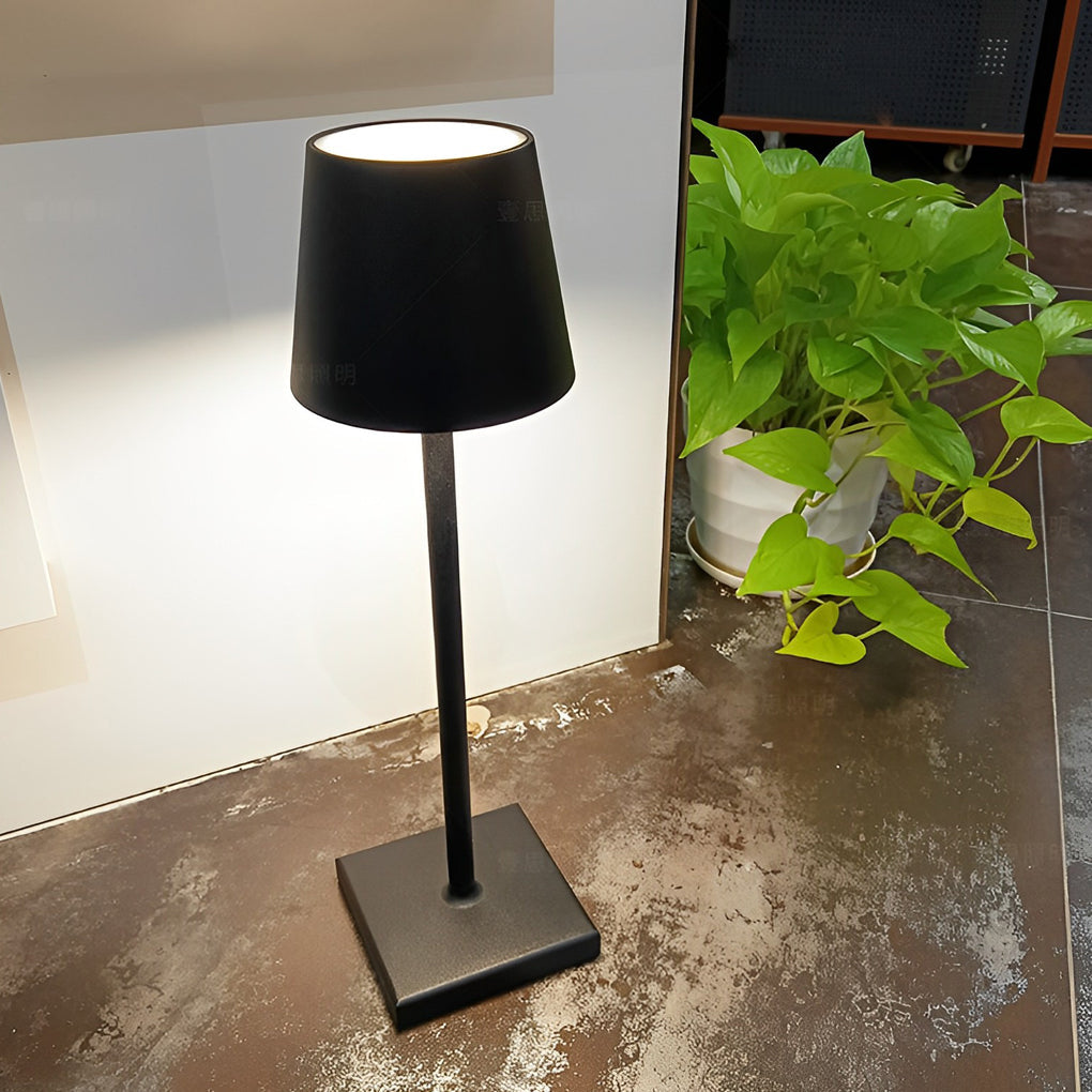 Rechargeable Bistro Table Lamp — Cordless Aluminum Lamp, 6 Colors