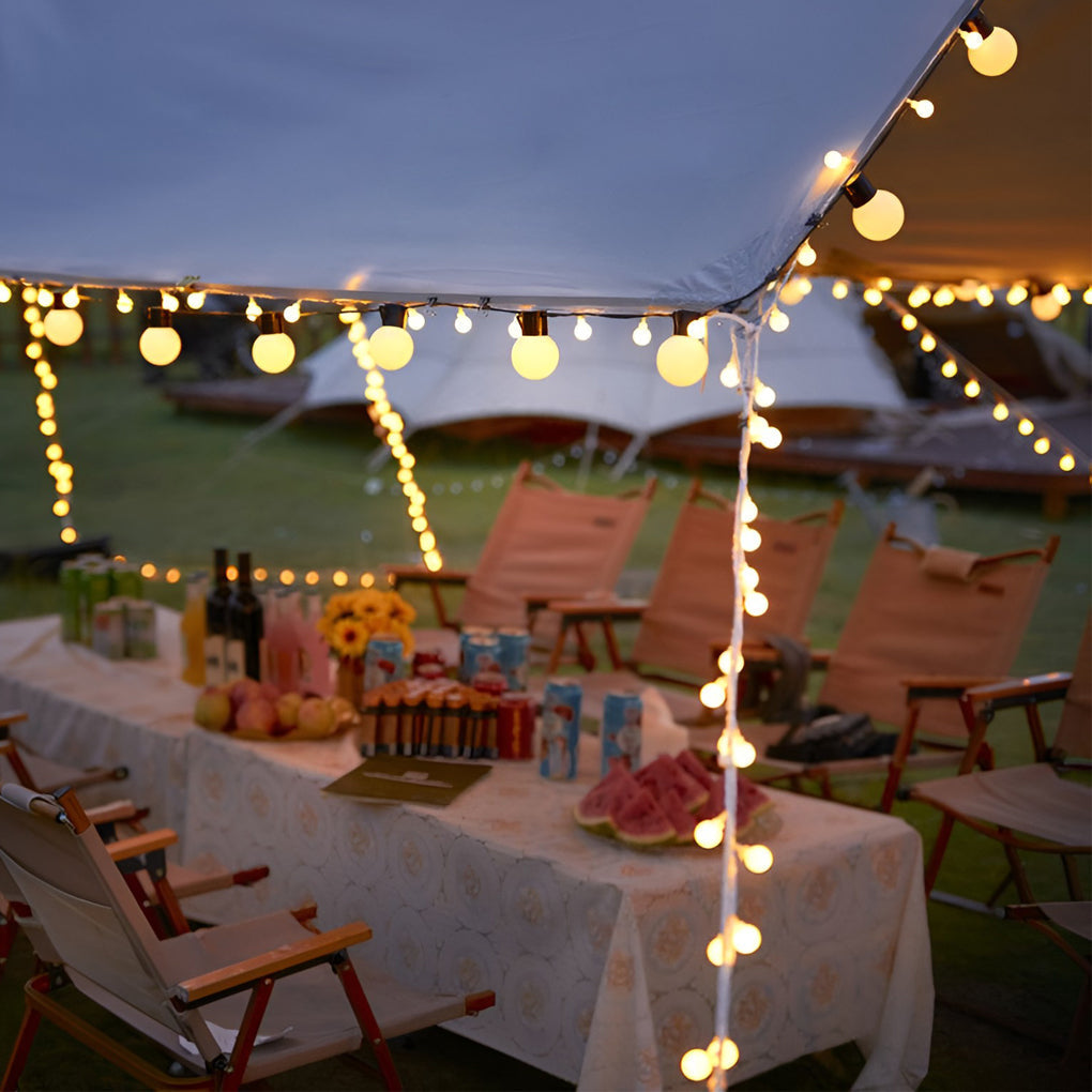 Sunset Solar LED Globe String Lights – view 3
