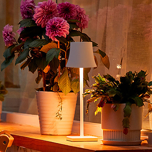 Cordless Drum Table Lamp — Slim Aluminum Rechargeable LED Lamp, IP54 – view 2