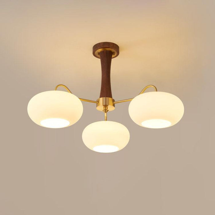 Brass & Walnut color & White