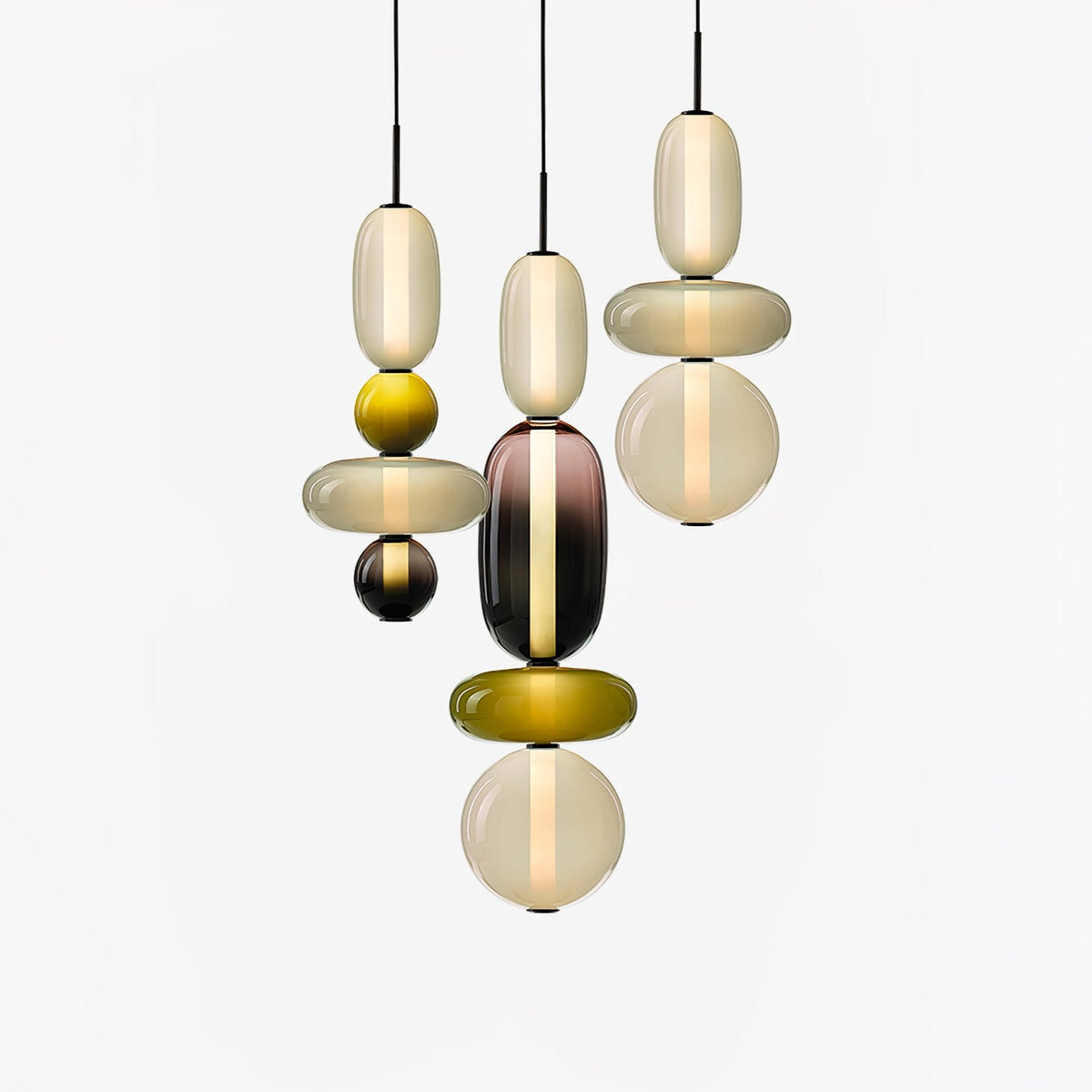 Capri Tinted Glass Jar Pendant Light