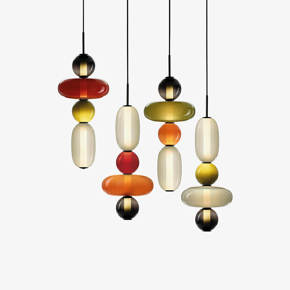Capri Tinted Glass Jar Pendant Light