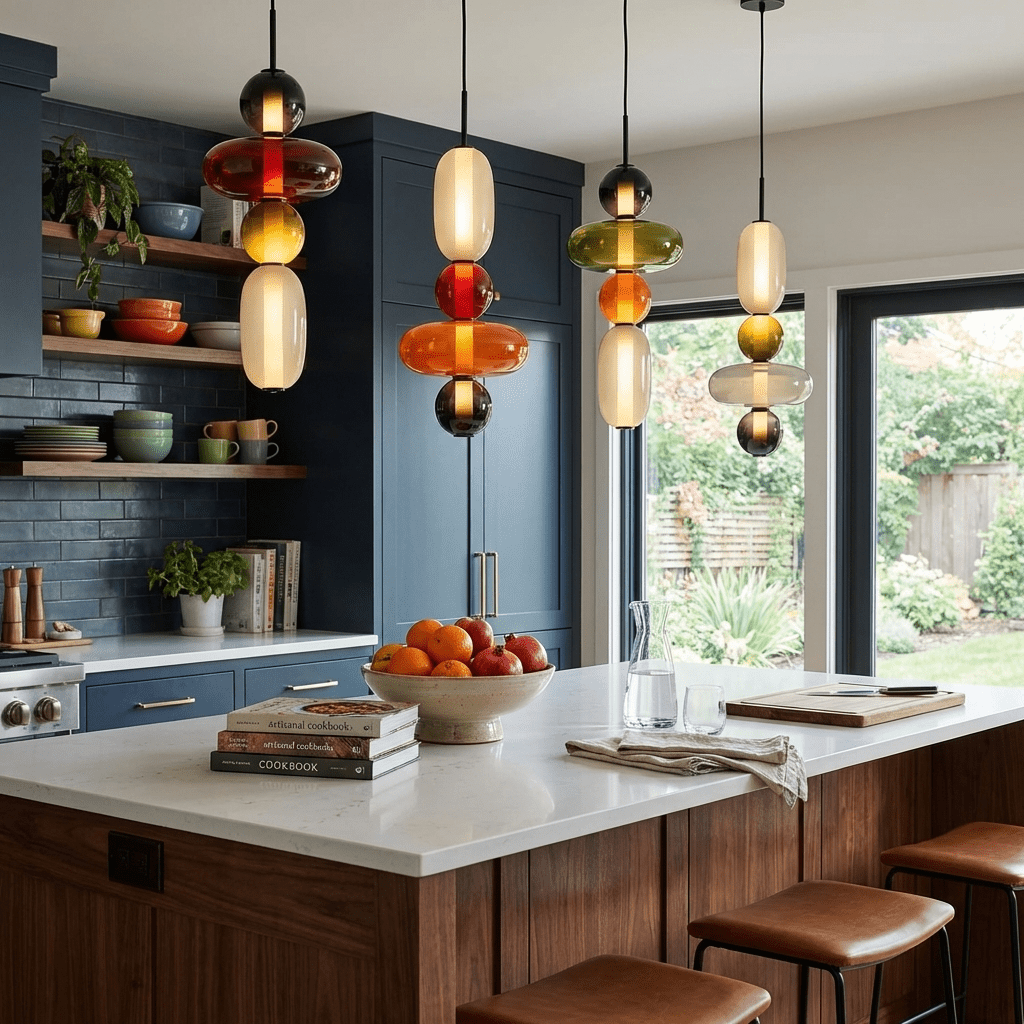 Capri Tinted Glass Jar Pendant Light