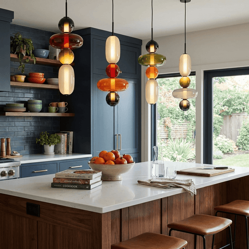 Capri Tinted Glass Jar Pendant Light - view 2