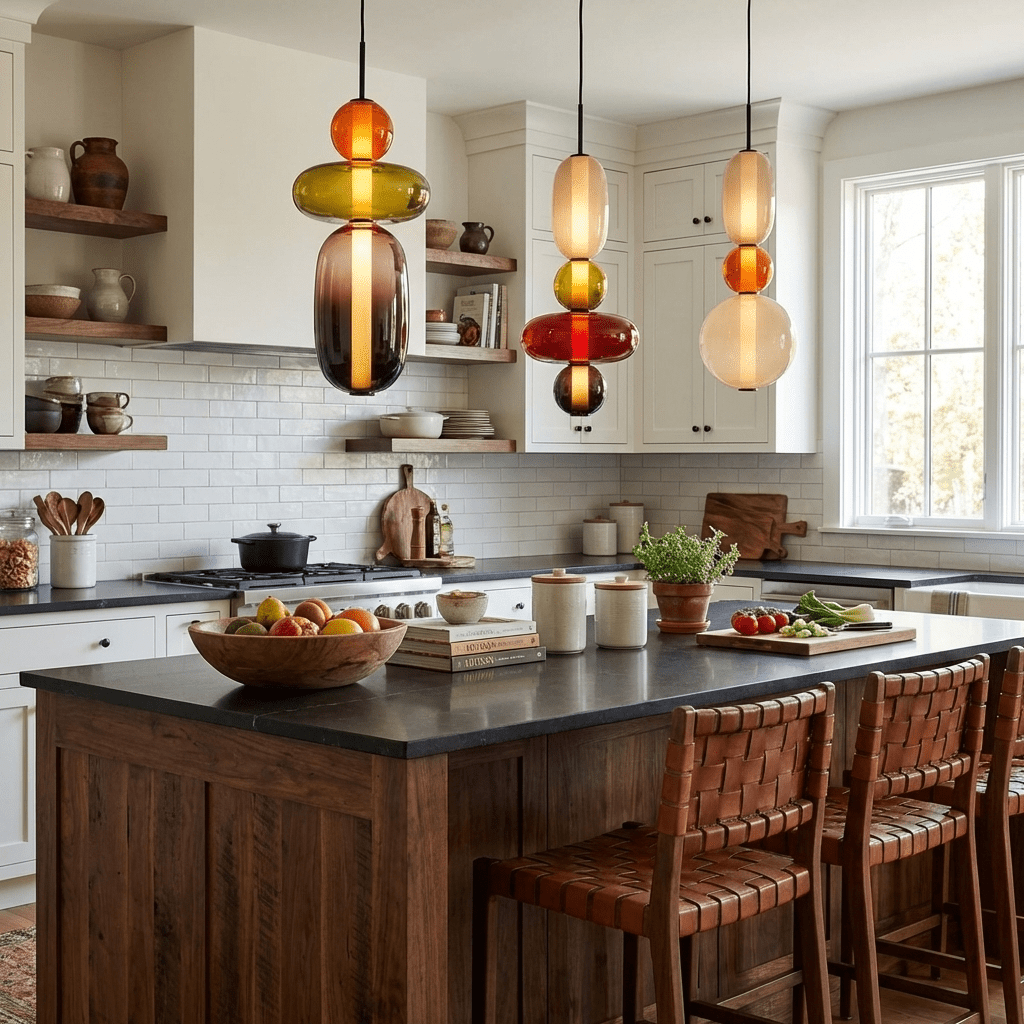 Capri Tinted Glass Jar Pendant Light