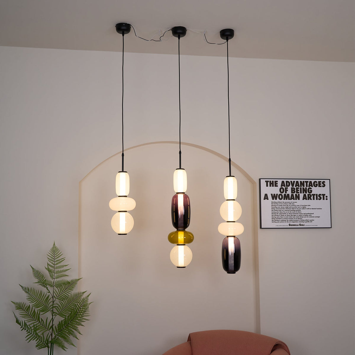 Capri Tinted Glass Jar Pendant Light