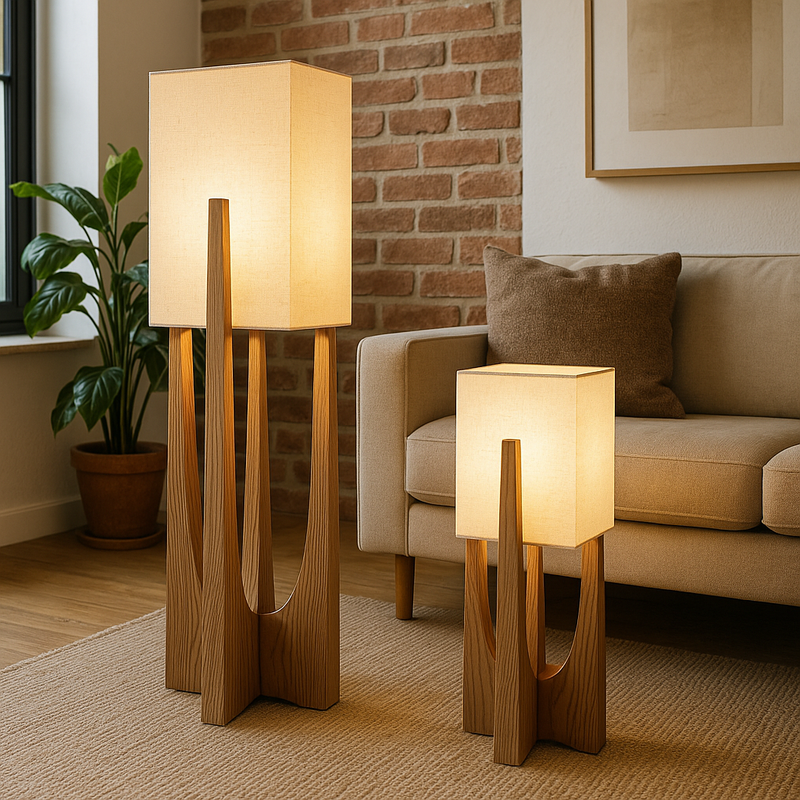 Hakone Wabi-Sabi Fabric Floor Lamp
