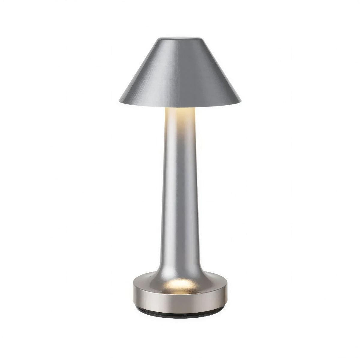 Cordless Bistro Table Lamp — Rechargeable Touch Dimming, 4 Shade Styles