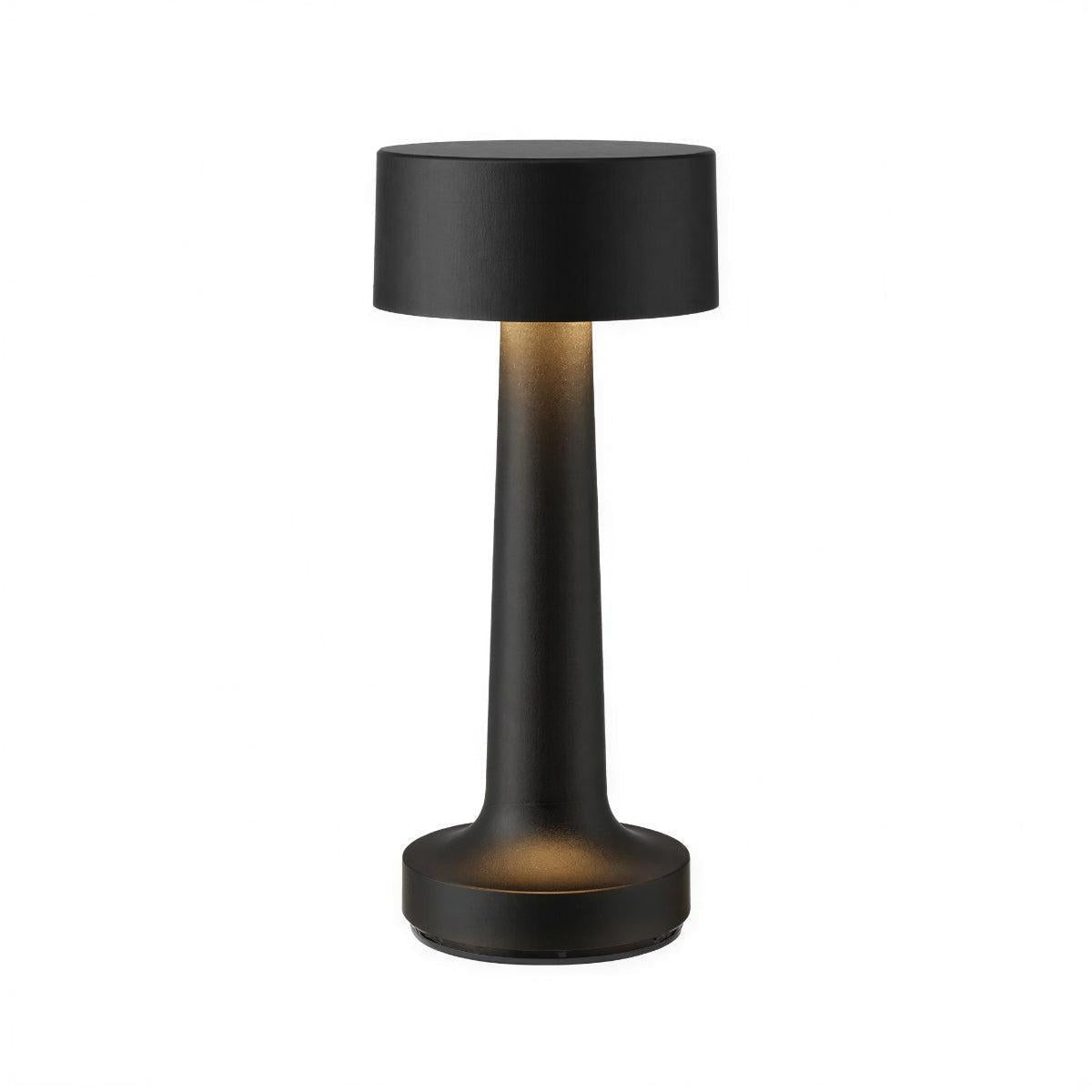 Cordless Bistro Table Lamp — Rechargeable Touch Dimming, 4 Shade Styles