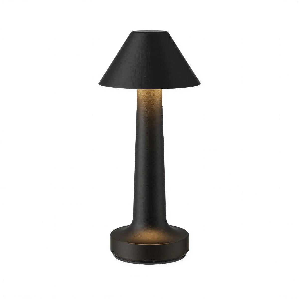Cordless Bistro Table Lamp — Rechargeable Touch Dimming, 4 Shade Styles