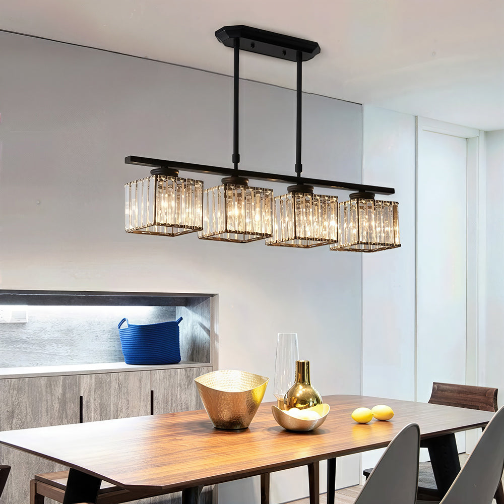 Nira | Modern Nordic Multi-Head Glass Island Pendant Light