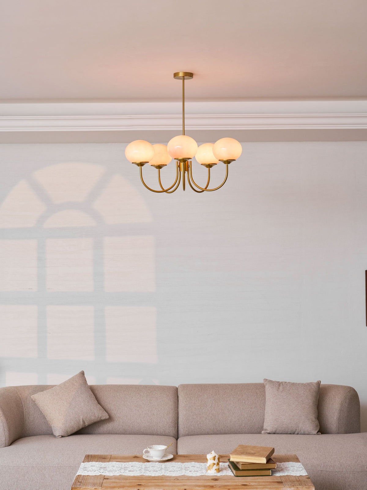Modern Glass Globe Chandelier