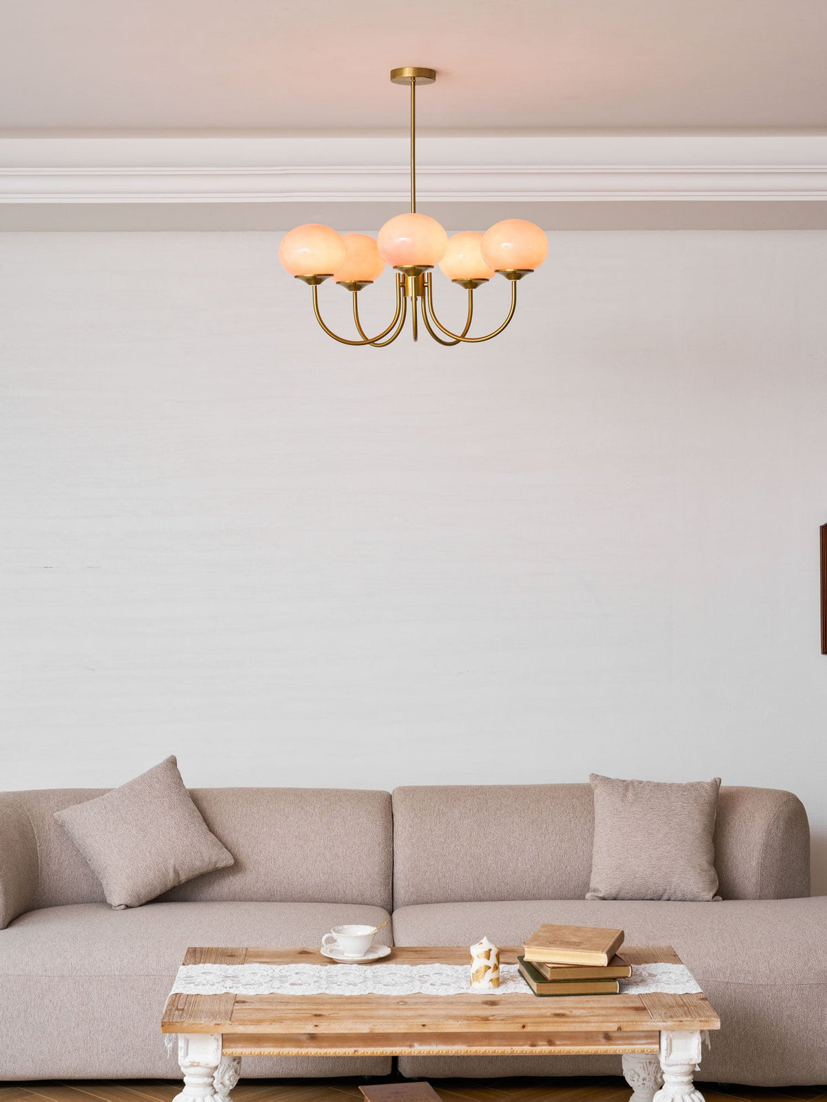 Modern Glass Globe Chandelier