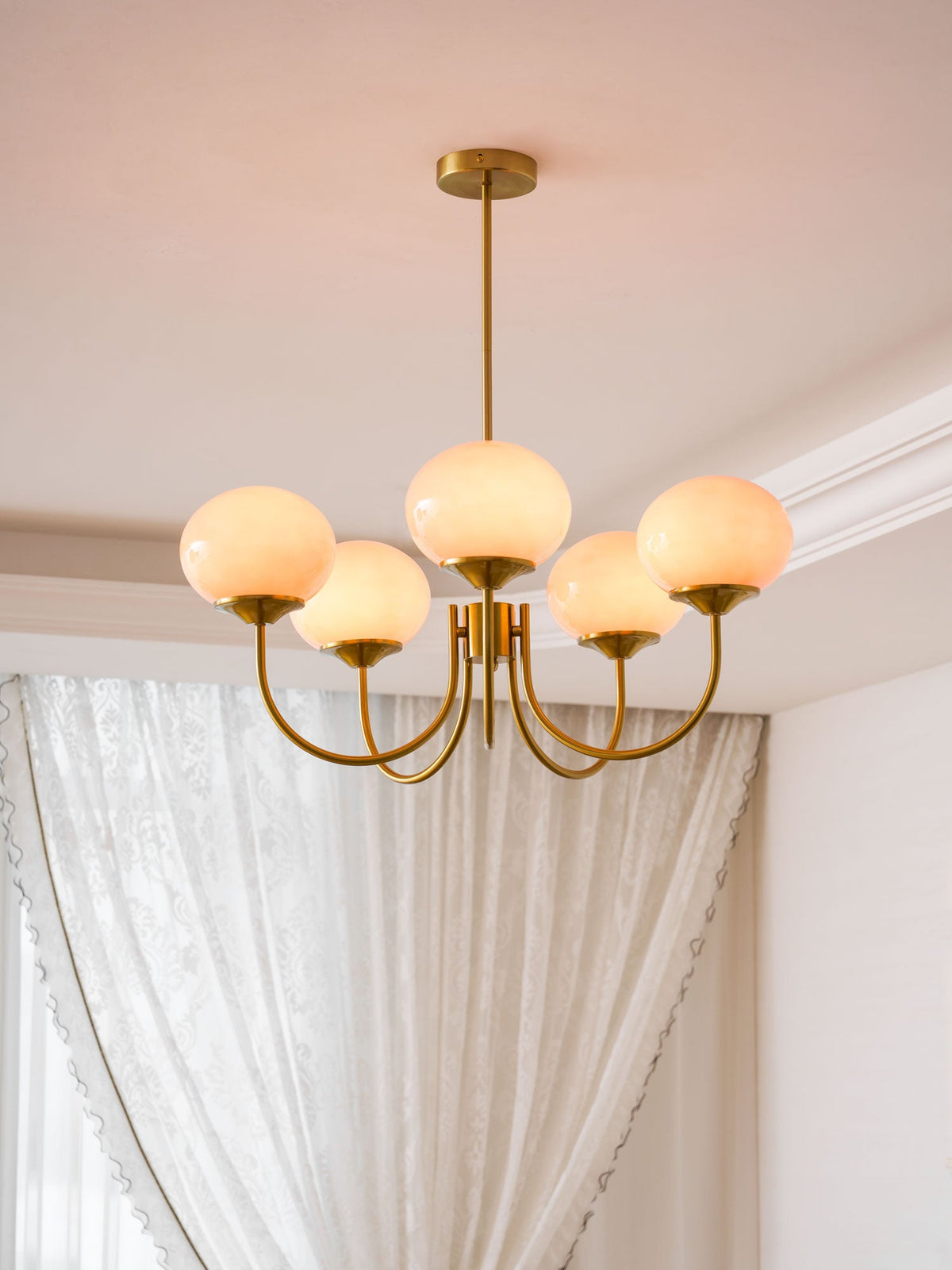 Modern Glass Globe Chandelier