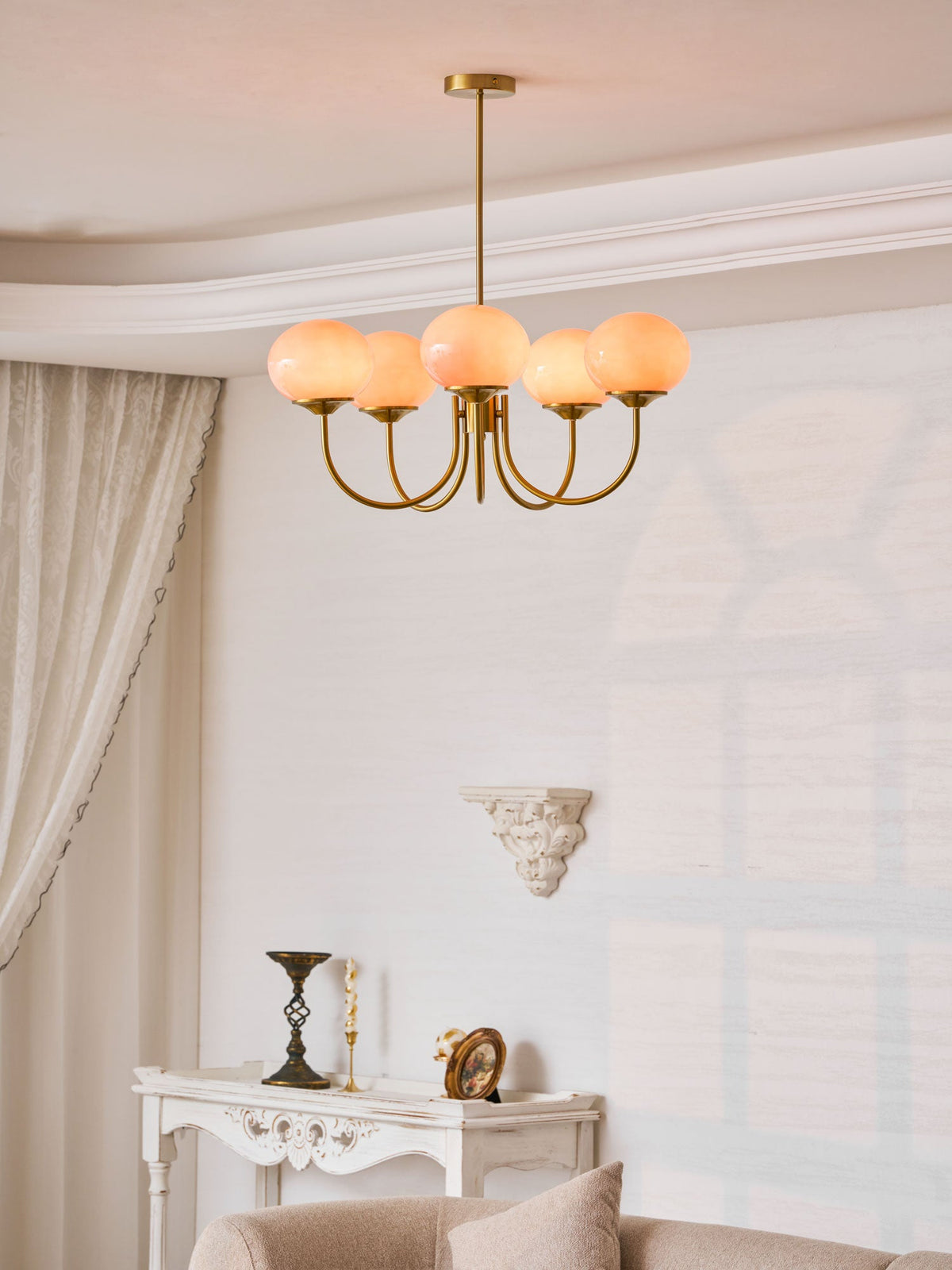 Modern Glass Globe Chandelier