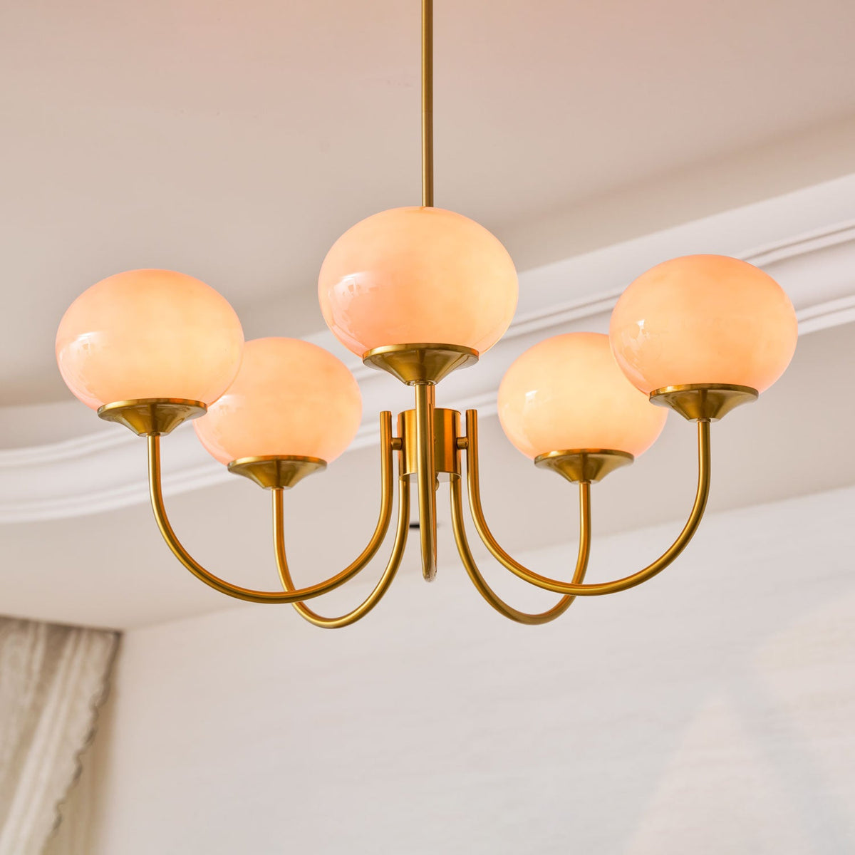 Modern Glass Globe Chandelier