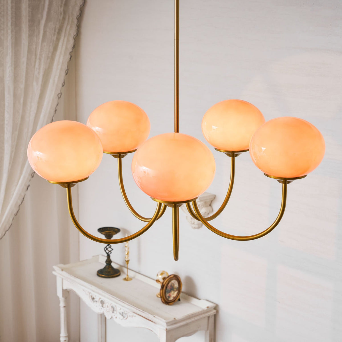 Modern Glass Globe Chandelier
