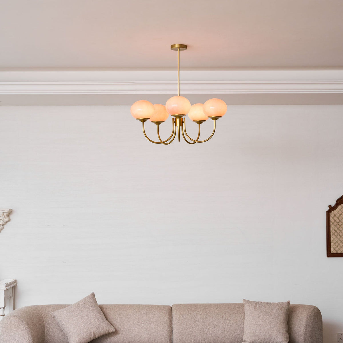 Modern Glass Globe Chandelier