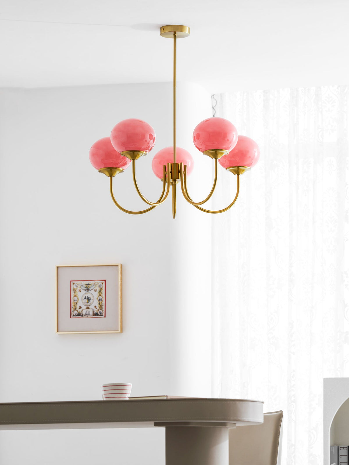 Modern Glass Globe Chandelier