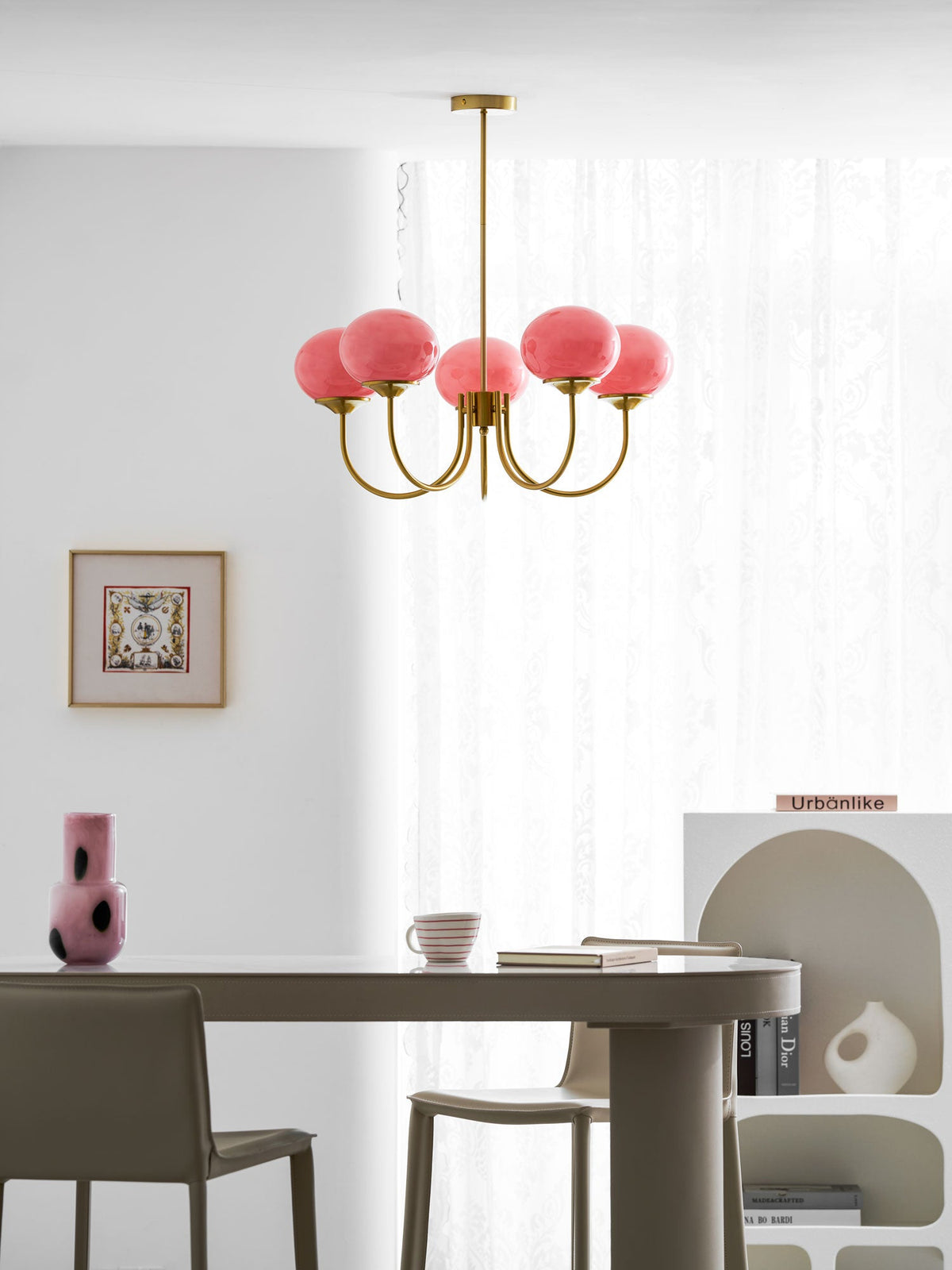 Modern Glass Globe Chandelier